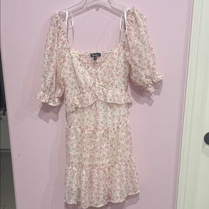 REVOLVE Pink Floral Mini Dress
